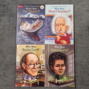 Who Was Book Lot: Titanic, Albert Einstein, Roald Dahl, Marie Curie